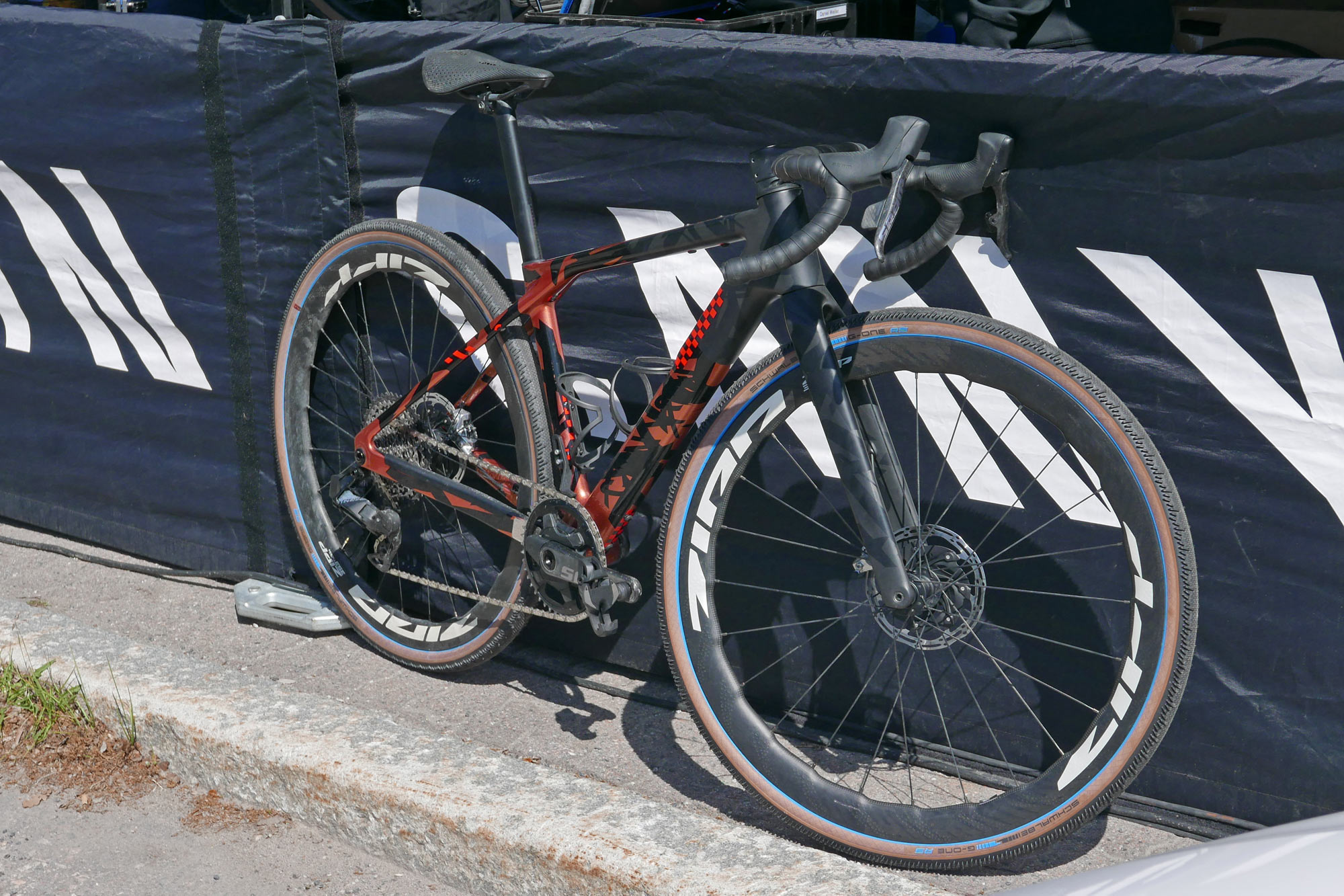 Canyon CFR prototype gravel race bike at FNLD GRVL, angled