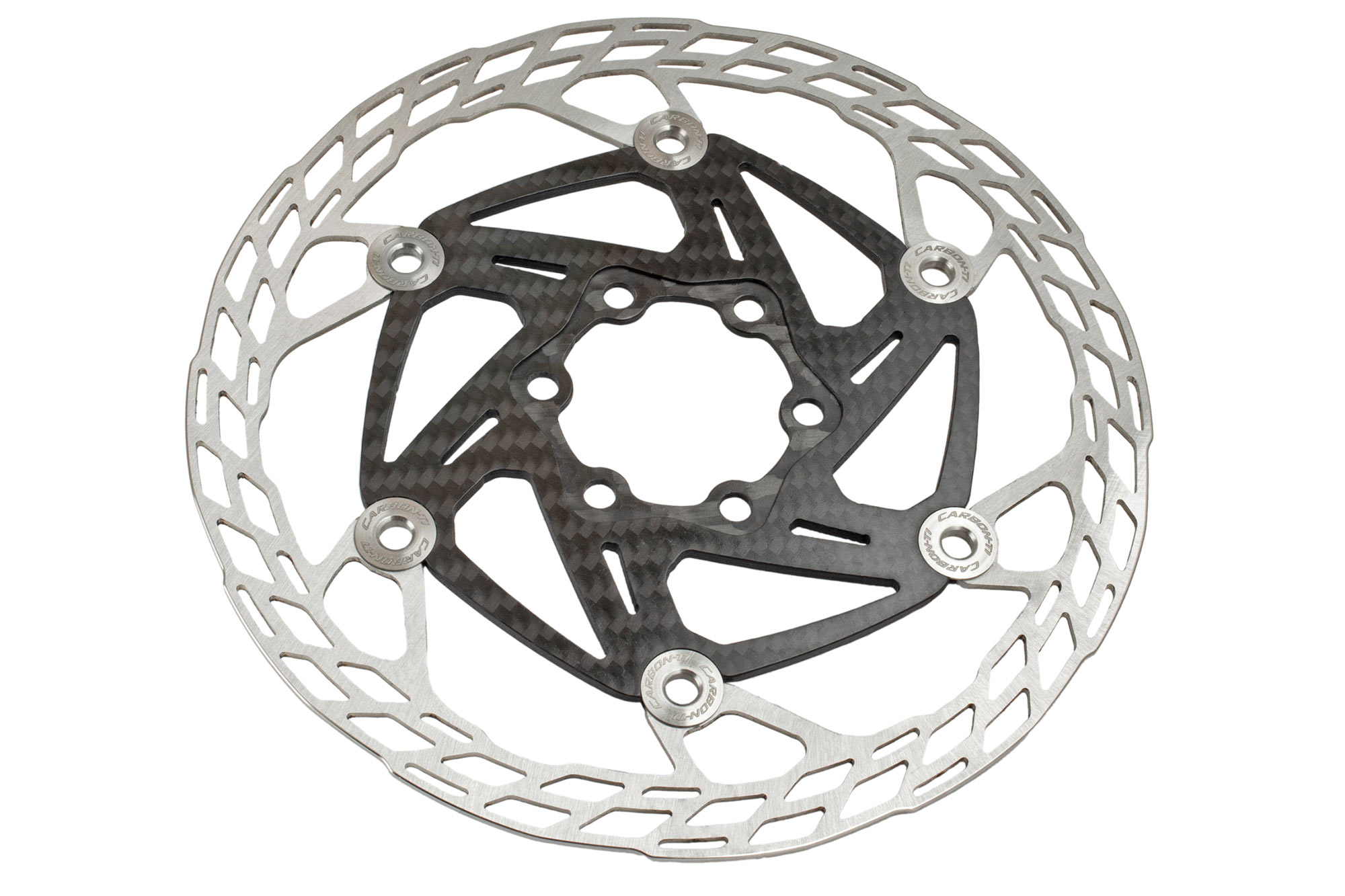 Carbon-Ti X-Rotor SteelCarbon 3 updated lightweight 6-bolt or Centerlock disc brake rotors, 160mm