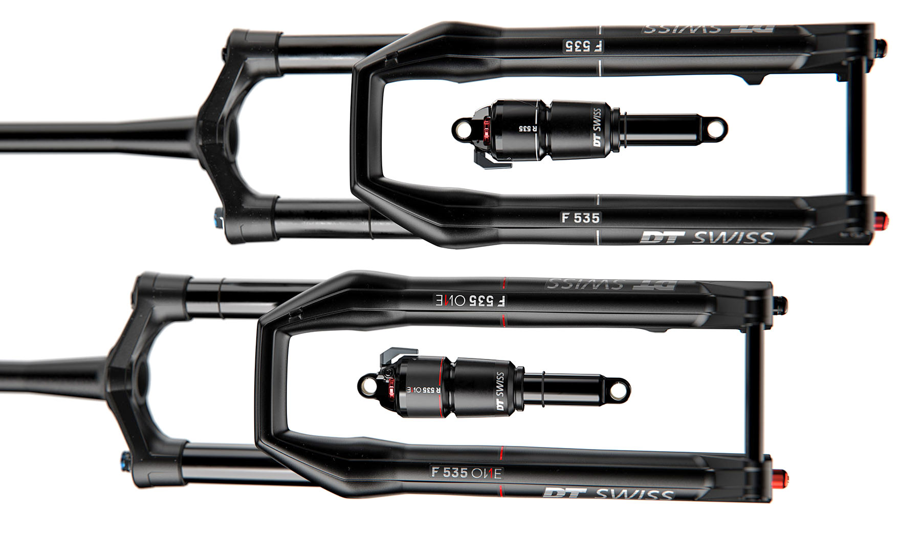 DT Swiss 535 trail all-mountain bike suspension upgrades, new ONE & standard forks and shocks line-up
