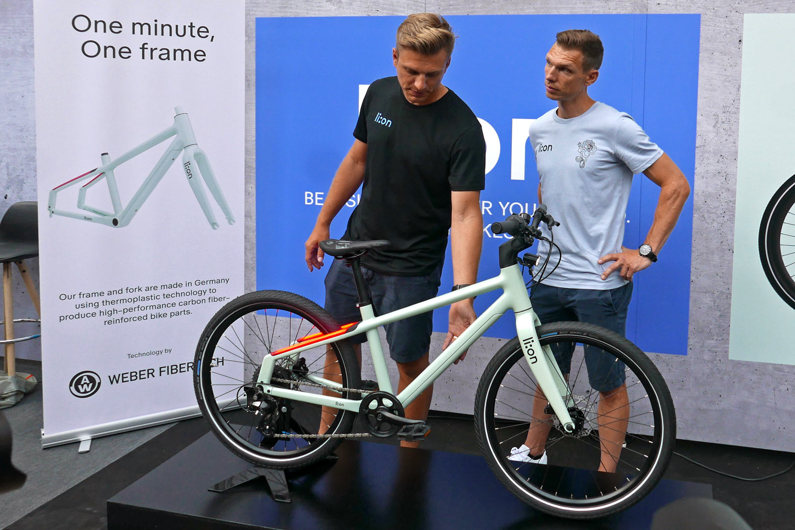 Eurobike 2023, the largest cycling industry trade show, li:on kids bikes presented by Marcel Kittel & Tony Martin