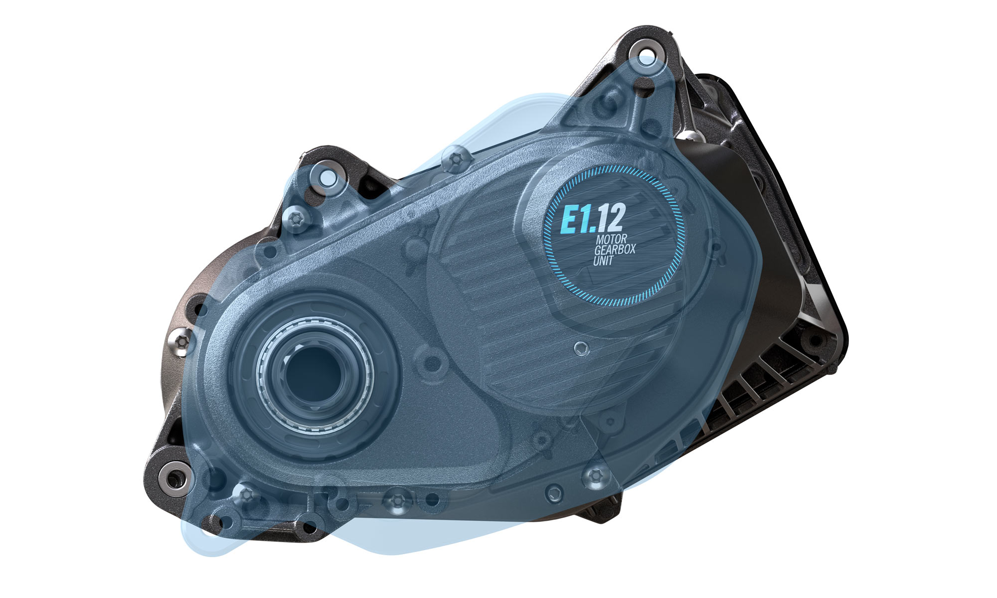 Pinion ON.E combined ebike motor gearbox unit MGU complete transmission powertrain, size comparison