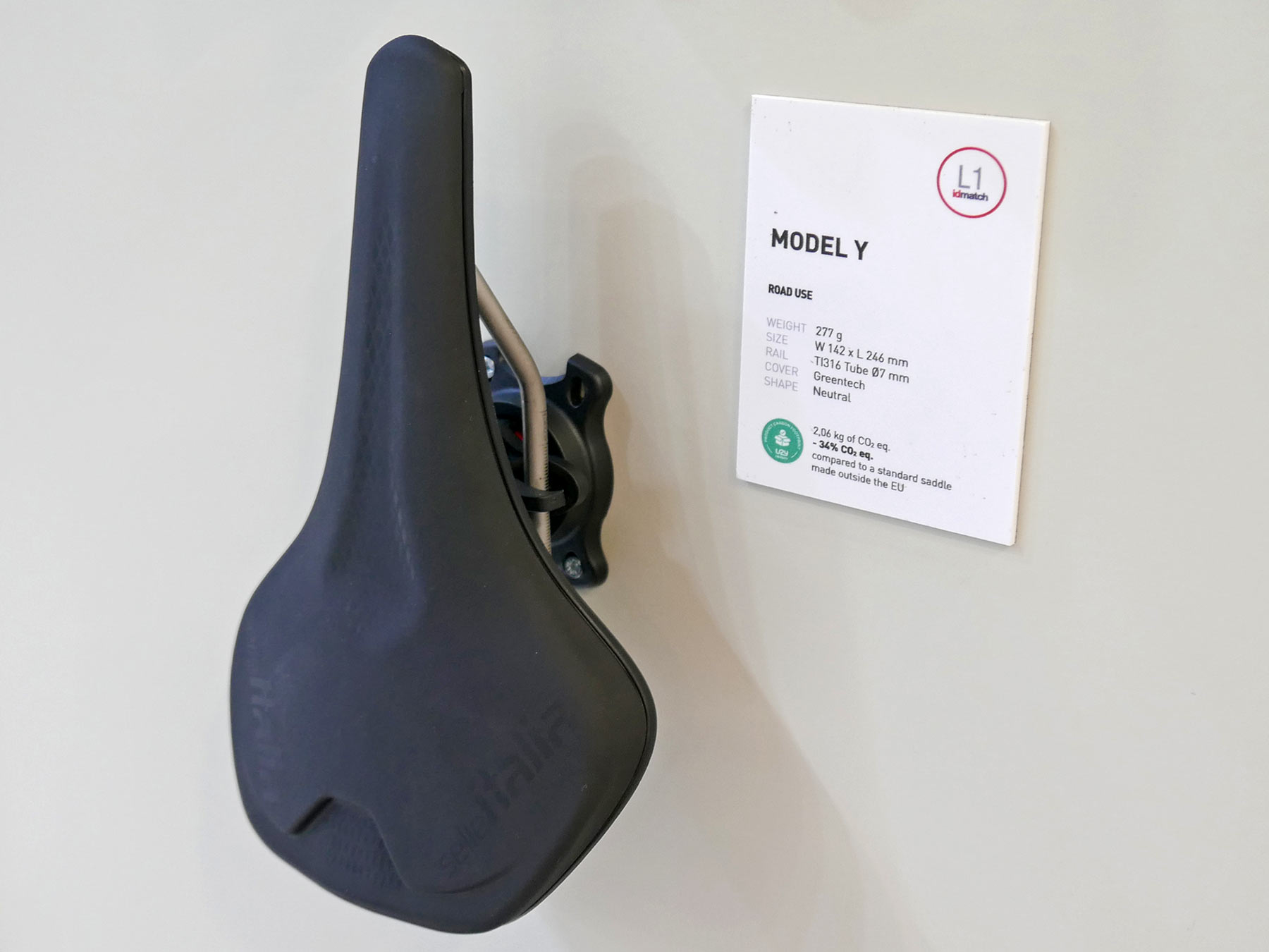 Selle Italia Model Y eco-friendly Greentech off-road saddle, details