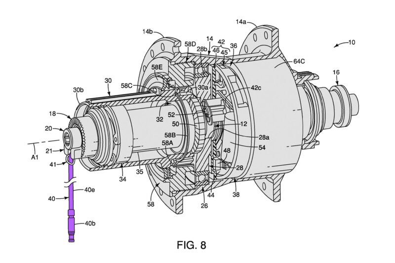 Patrulla de patentes: la patente de Shimano es un nuevo aparato de soporte estándar para el montaje del desviador, Fig. 8