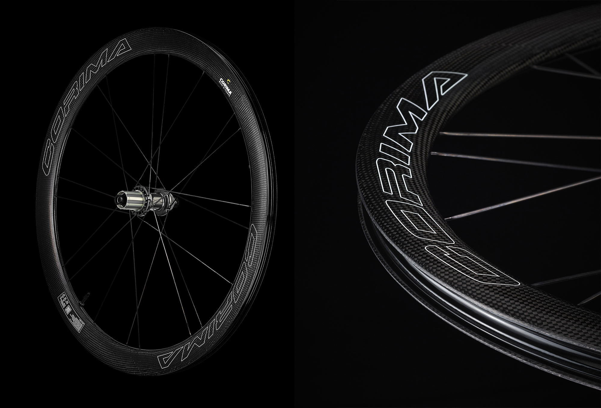 corima ws evo carbon tubeless road bike wheels with carbon spokes