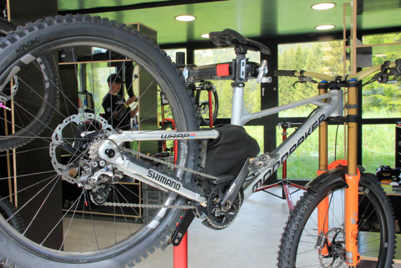 prototype mondraker dh bike 2023 lenzerheide world cup brook macdonald