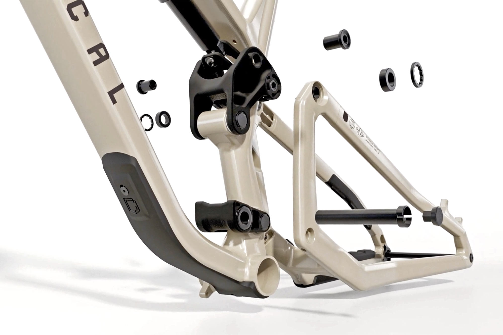 2023 Commencal Meta v5 all-new aluminum alloy trail & enduro all-mountain bikes, TR suspension exploded view