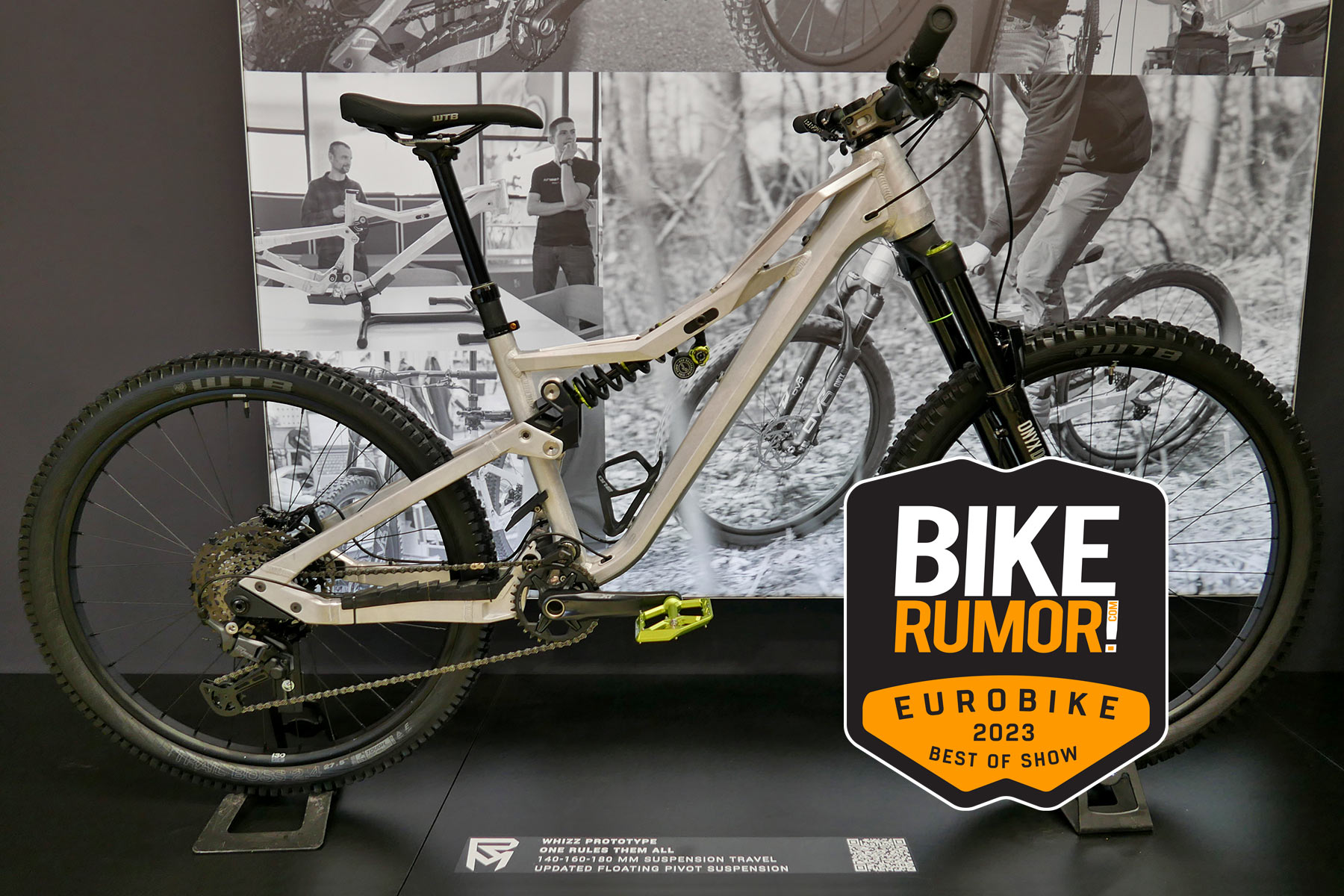 Bikerumor 2023 Eurobike Best Of Show award, best mountain bike Rock Machine Whizz