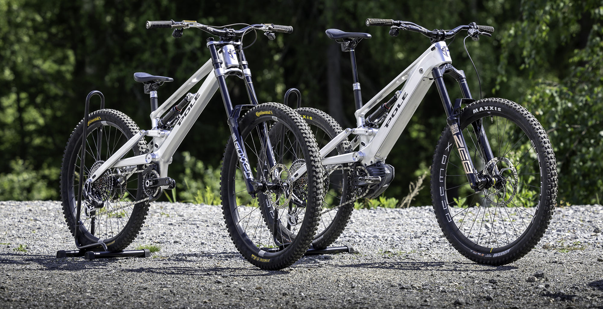 Pole Onni DH bike & Sonni eMTB gravity ebike made-in-Finland from CNC alloy