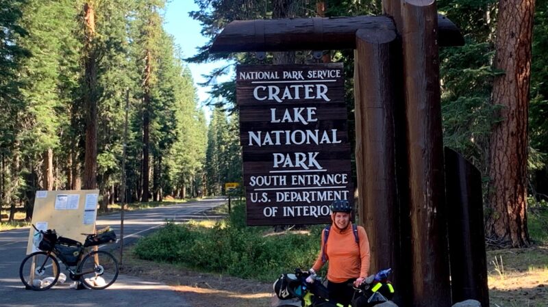 Summit Cycling Adventure crater lake