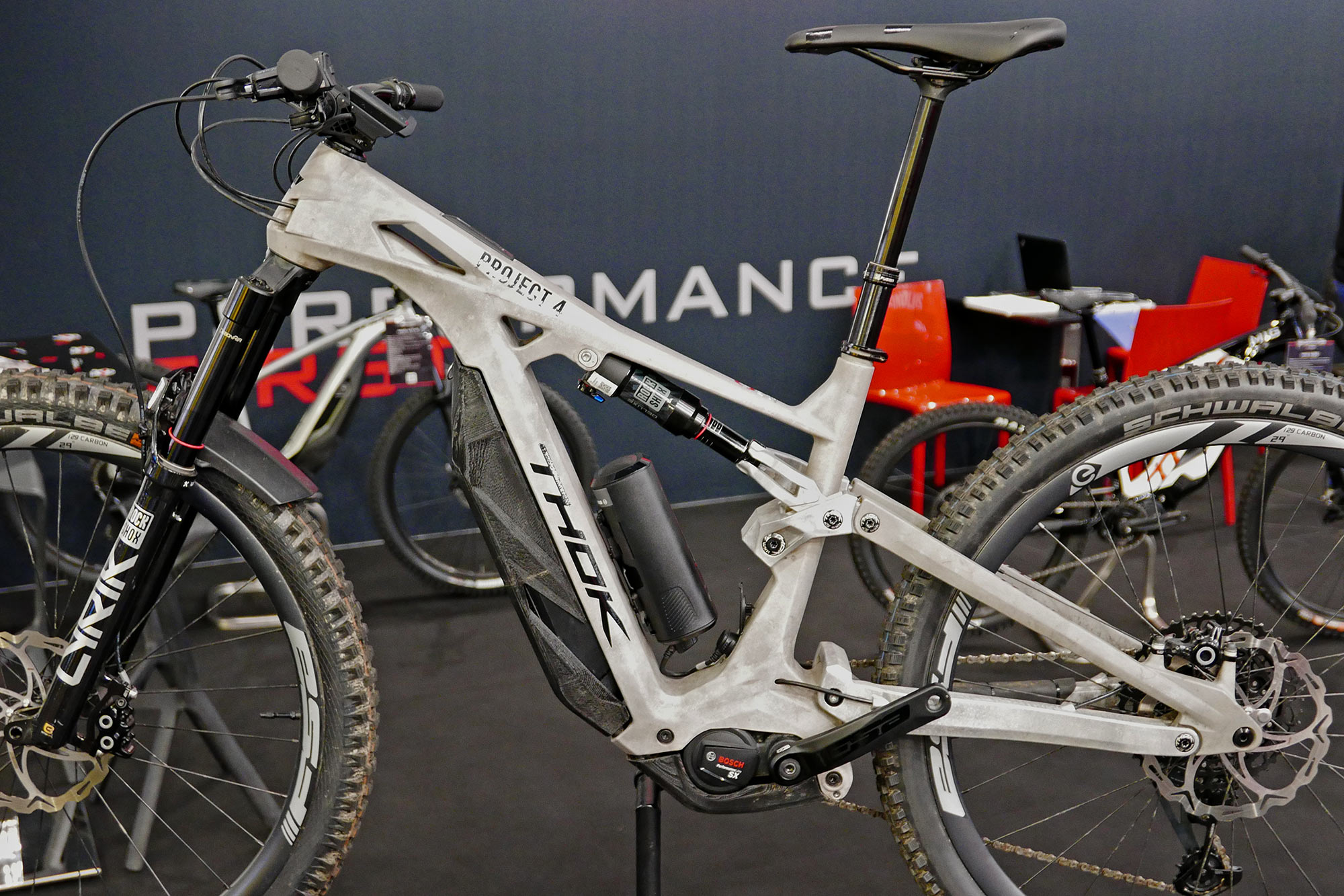 Thok Project 4 eMTB prototype, lightweight 3D-printed alloy all-mountain ebike