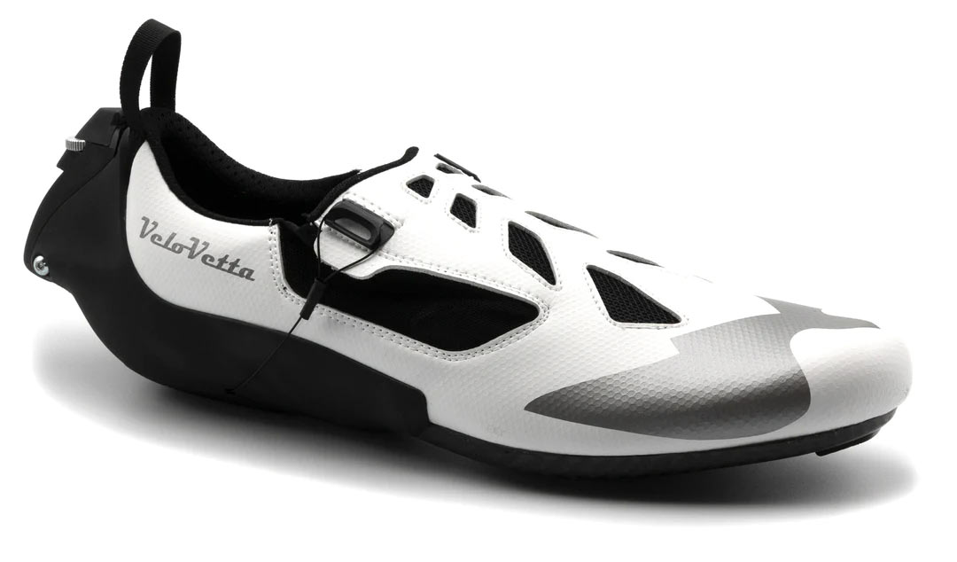 velovetta monarch aero road bike and triathlon cycling shoes