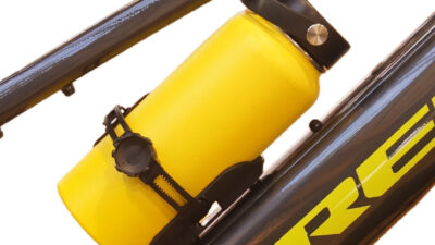 BiKASE Sidewinder “Any Bottle Cage” fits Bigger Bottles on Smaller Bikes