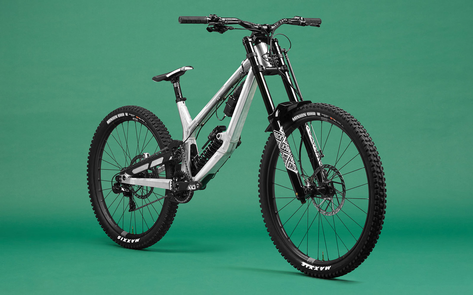 prototype norco downhill bike aluminum frame with telemetry