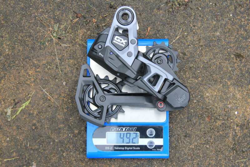 sram gx t-type derailleur actual weight with battery