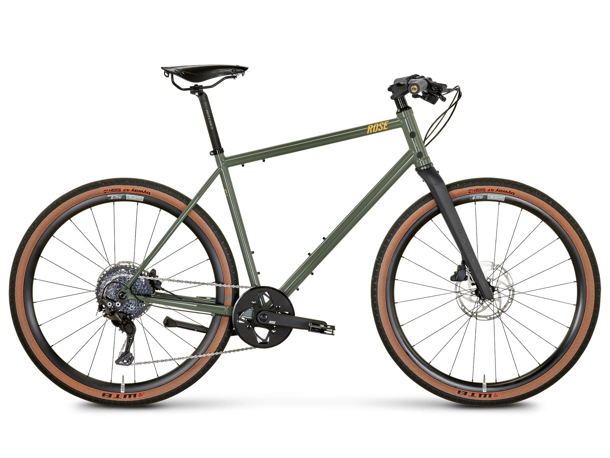 2023 Rose Hobo steel flatbar hybrid urban commuter gravel bike, Deore