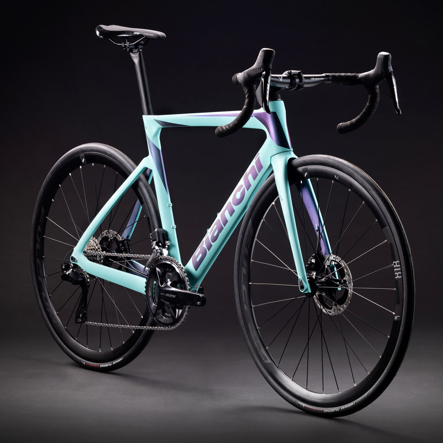 2024 Bianchi Oltre Race aero carbon road bike with Shimano 105 mechanical or Di2, celeste