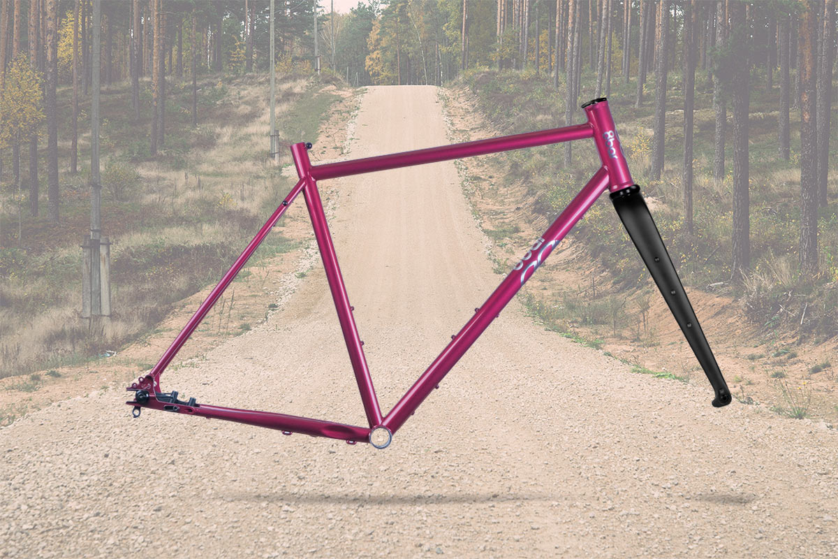 8bar Mitte Steel v3 affordable all-road gravel bike, frame rendering