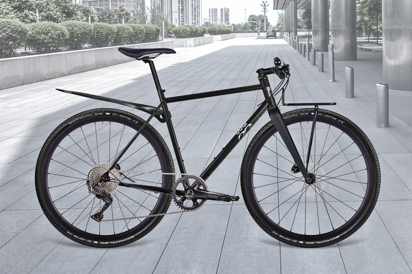 8bar Mitte Steel v3 affordable all-road gravel bike, urban commuter build