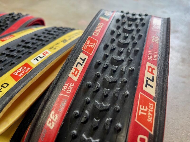 Challenge Tire Red SE TLR tread close up