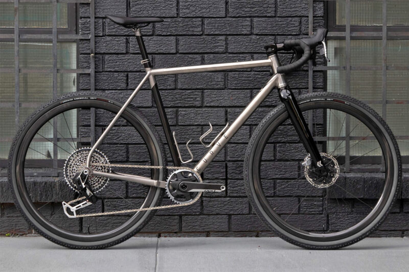 Curve Cycling AIR Kev prototype titanium and carbon version of the GXR gravel cross race bike