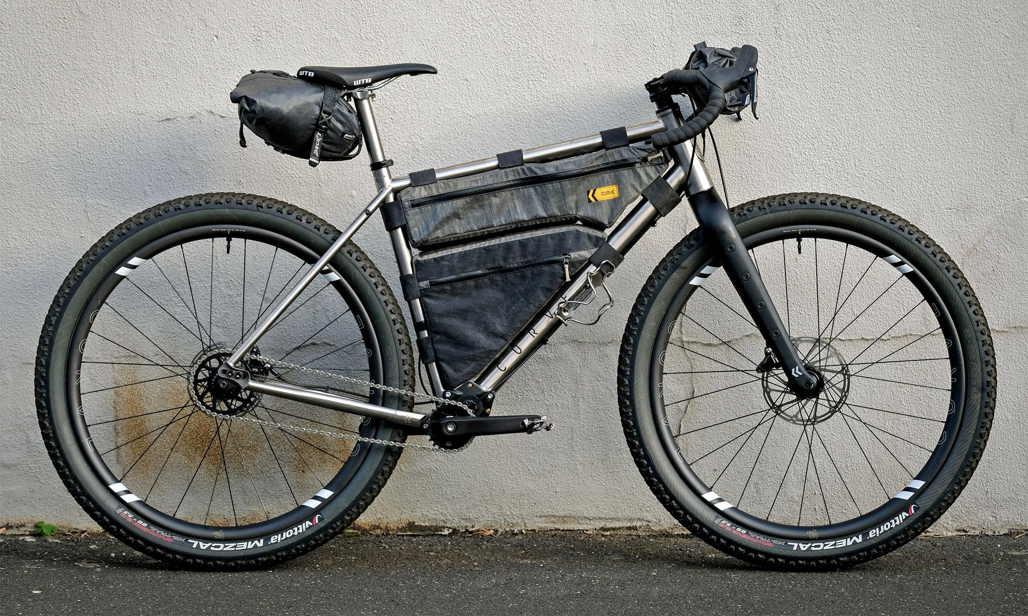 Curve GMX+ Gearbox v2 adventure bikepacking concept bike, Effigear Mimic 9-speed gearbox