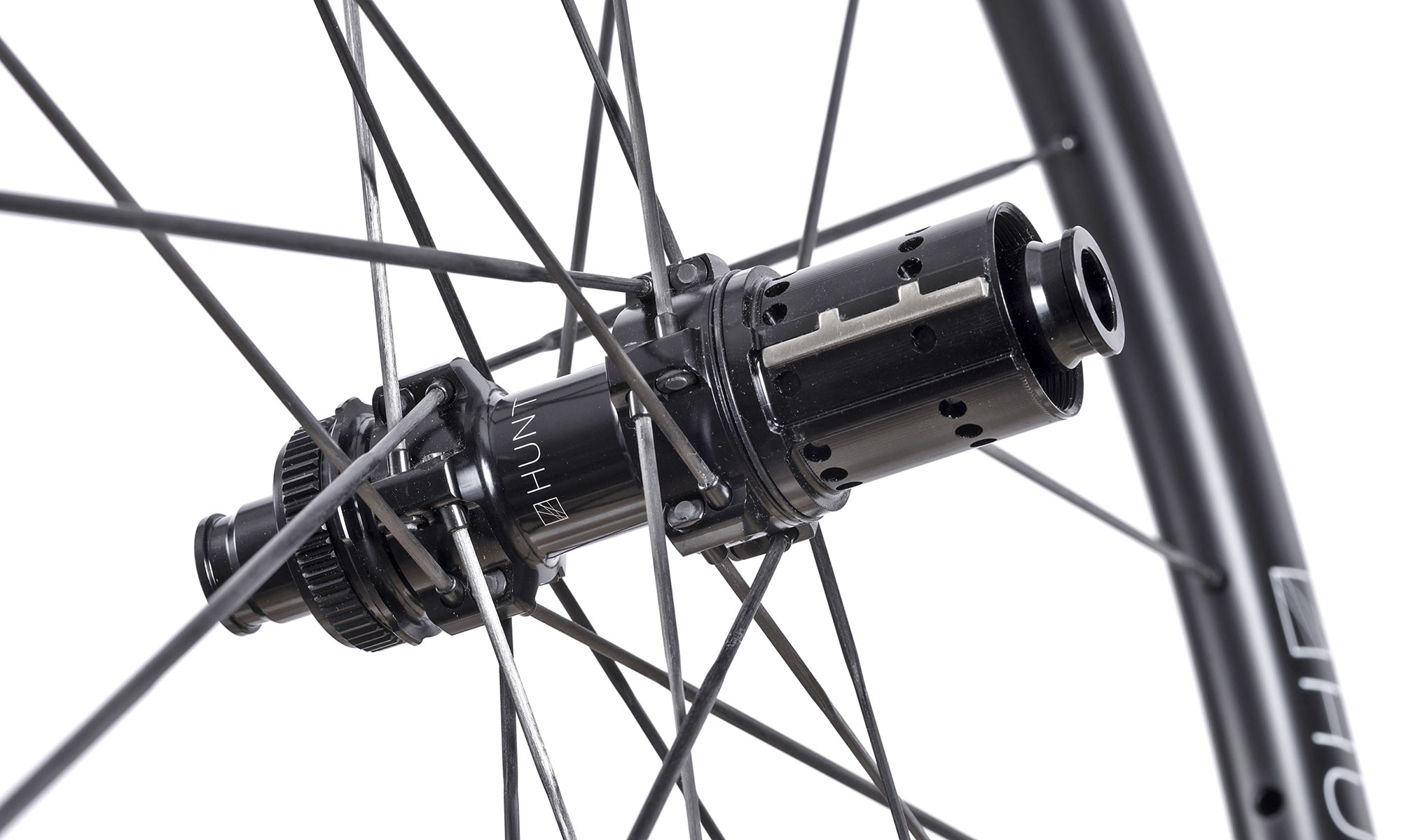 Hunt Hill Climb SL Disc ultralight carbon tubular road bike wheelset, drilled out hub, UD carbon spokes