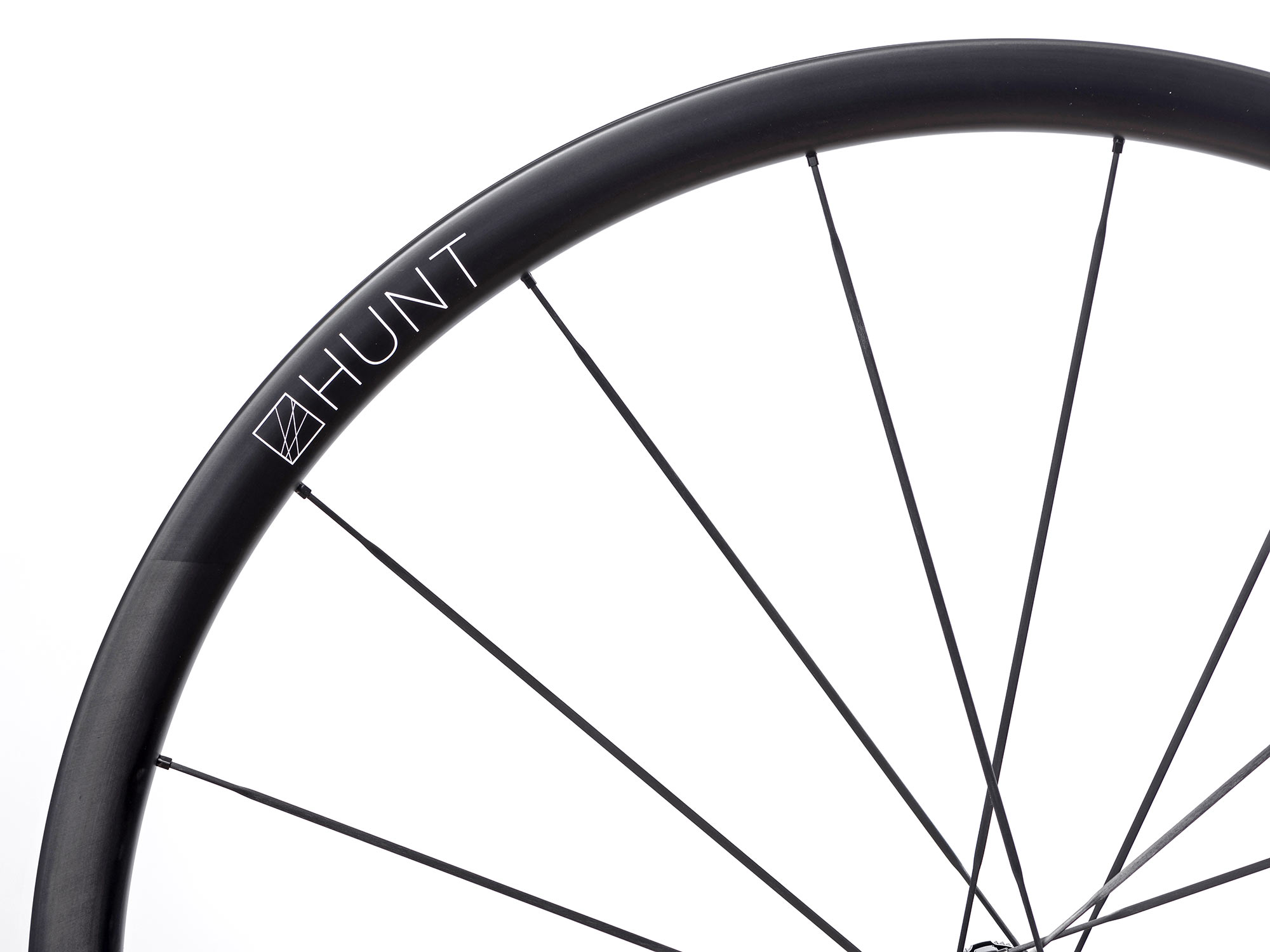 Hunt Hill Climb SL Disc ultralight carbon tubular road bike wheelset, detail