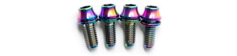 State Bicycle Titanium Bottle bolts oil slick