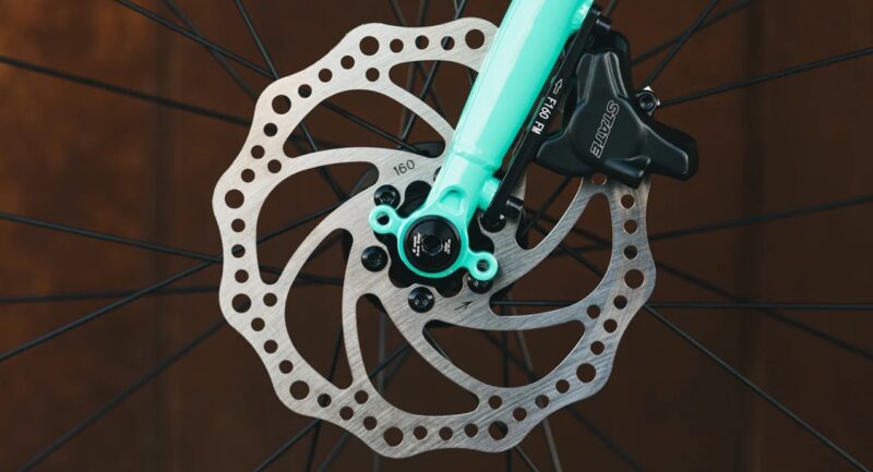 State Bicycle hydralic brakes mounted