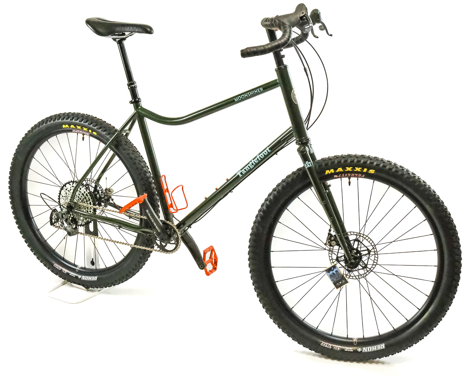 Tanglefoot Moonshiner v2 rigid steel dropbar mountain bike, new in XL front