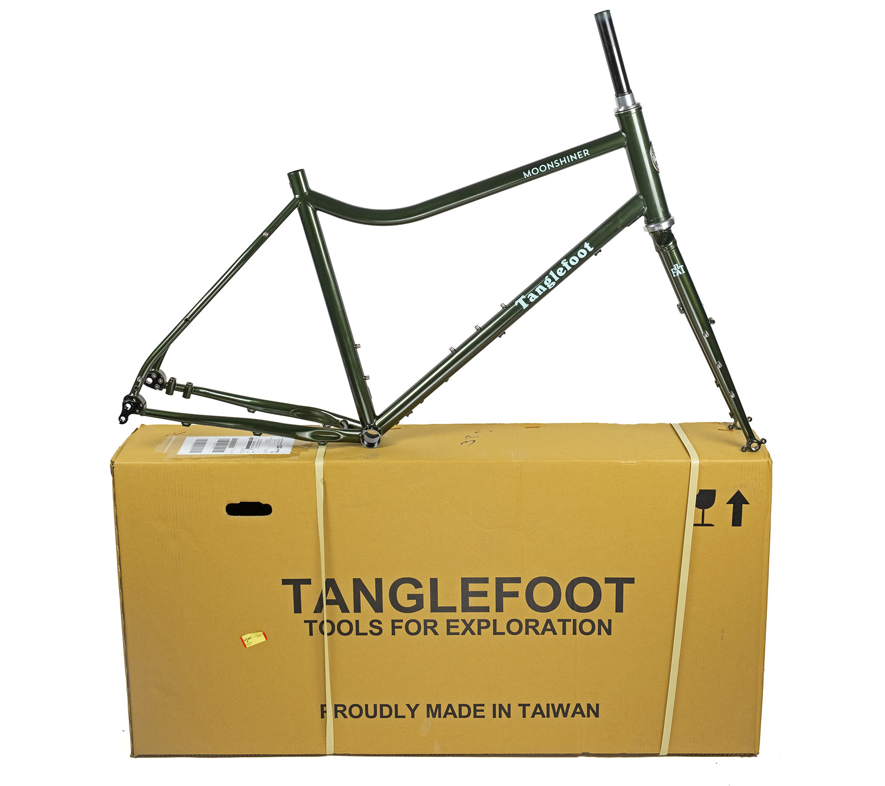 Tanglefoot Moonshiner v2 rigid steel dropbar mountain bike, made in Taiwan
