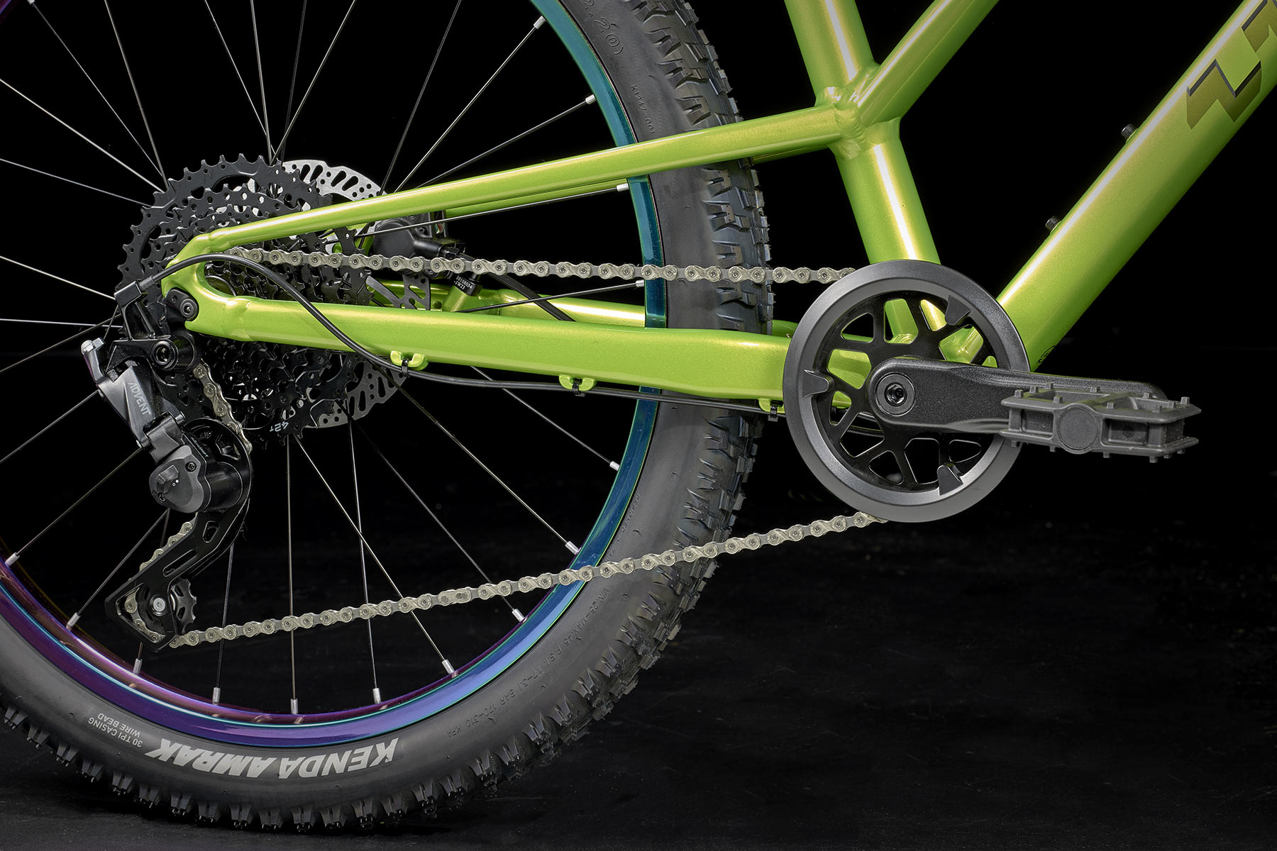 Trek Wahoo Trail lightweight alloy kids bike hybrid mountain bike, microshift advent 1x 9-speed