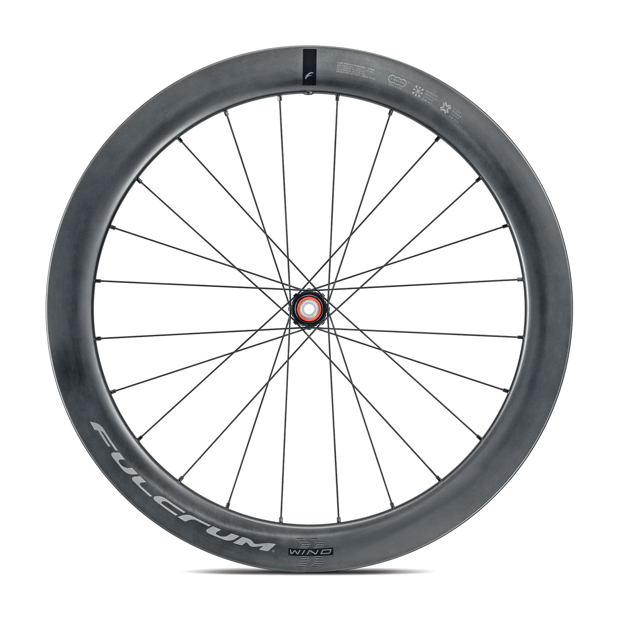 Fulcrum Wind 42mm & 57mm affordable wide European aero carbon all road wheels, 57mm front