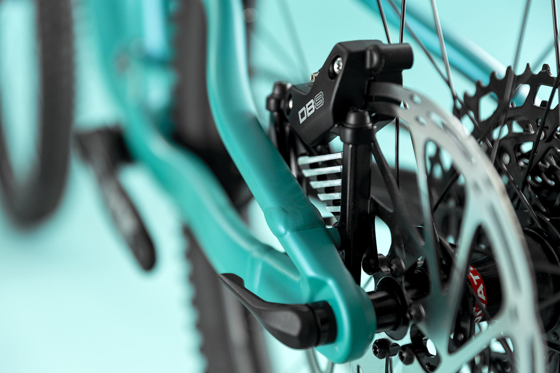 Merida One-Twenty, affordable 130mm aluminum alloy Lite trail mountain bike details, rear brake cooling fins