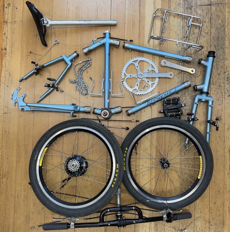 R&E Bicycles 6-Pack broken down