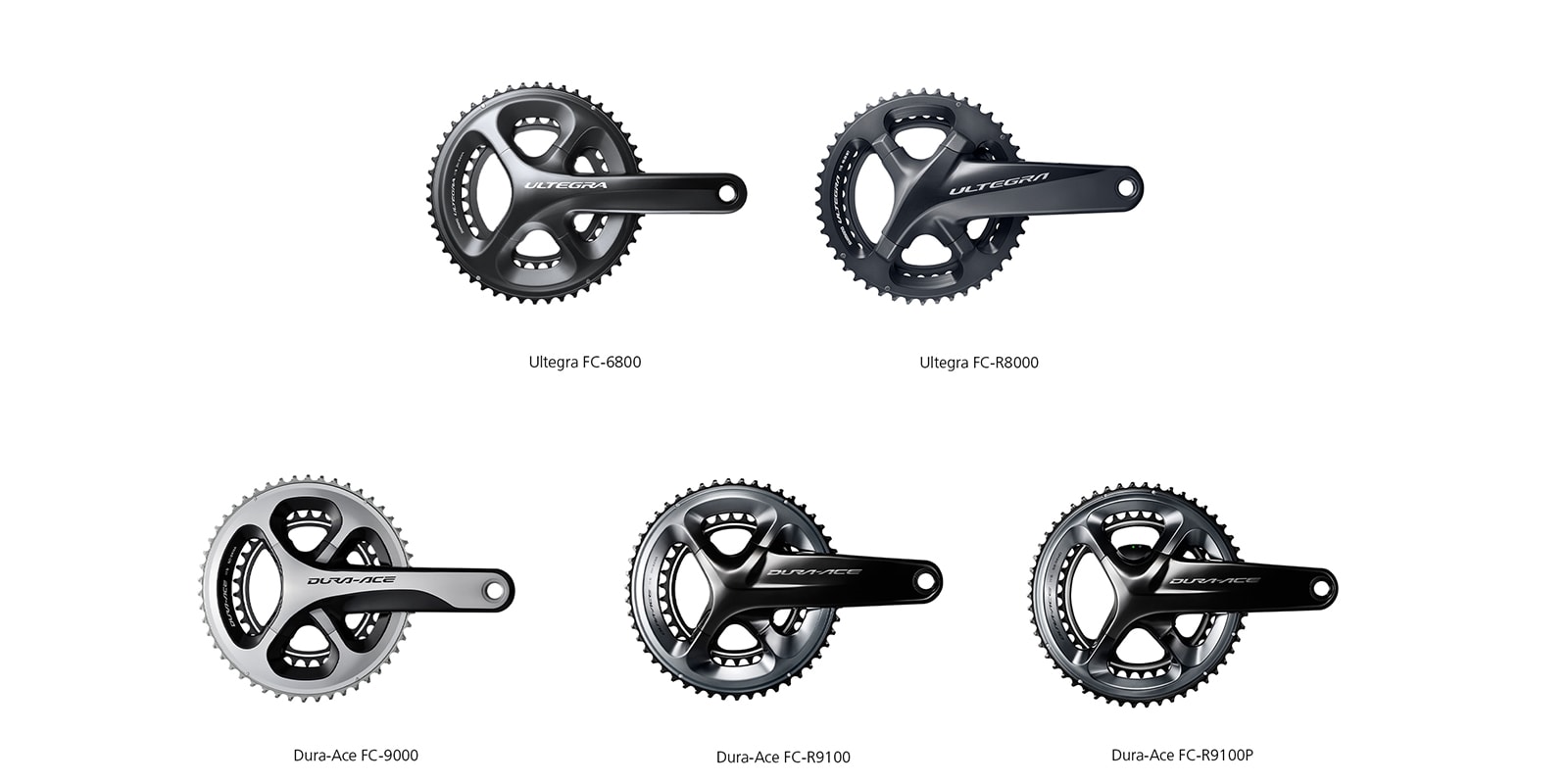 Shimano crankset hot sale