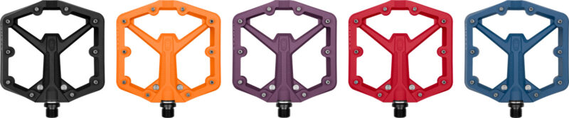 crankbrothers stamp 1 pedals black red purple orange blue