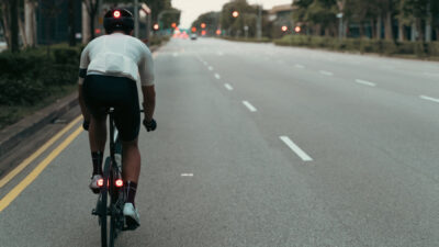 Lumos Ultra Fly Helmet Lights Synchronize w/ Bike Blinkies