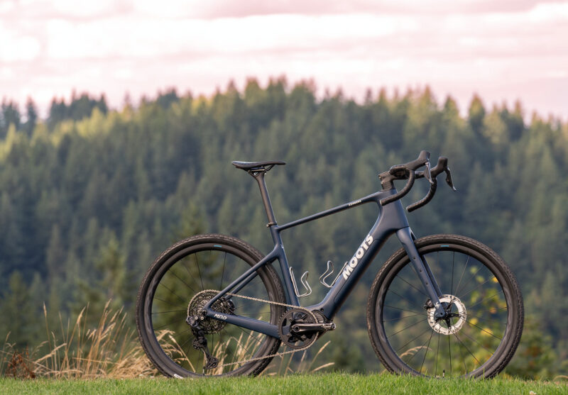 moots express carbon fiber e-gravel bike
