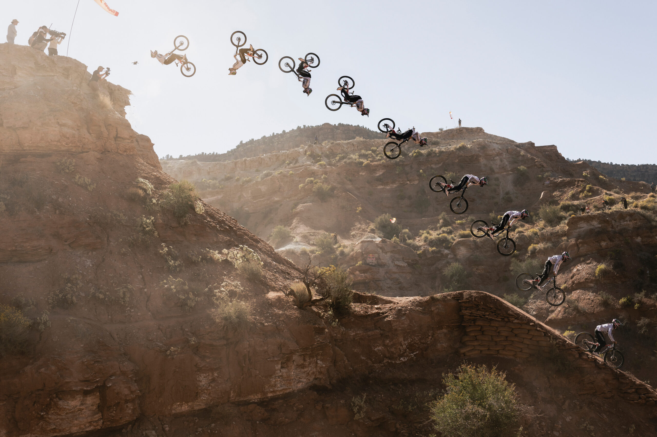 Cam Zink back flipping Red Bull rampage