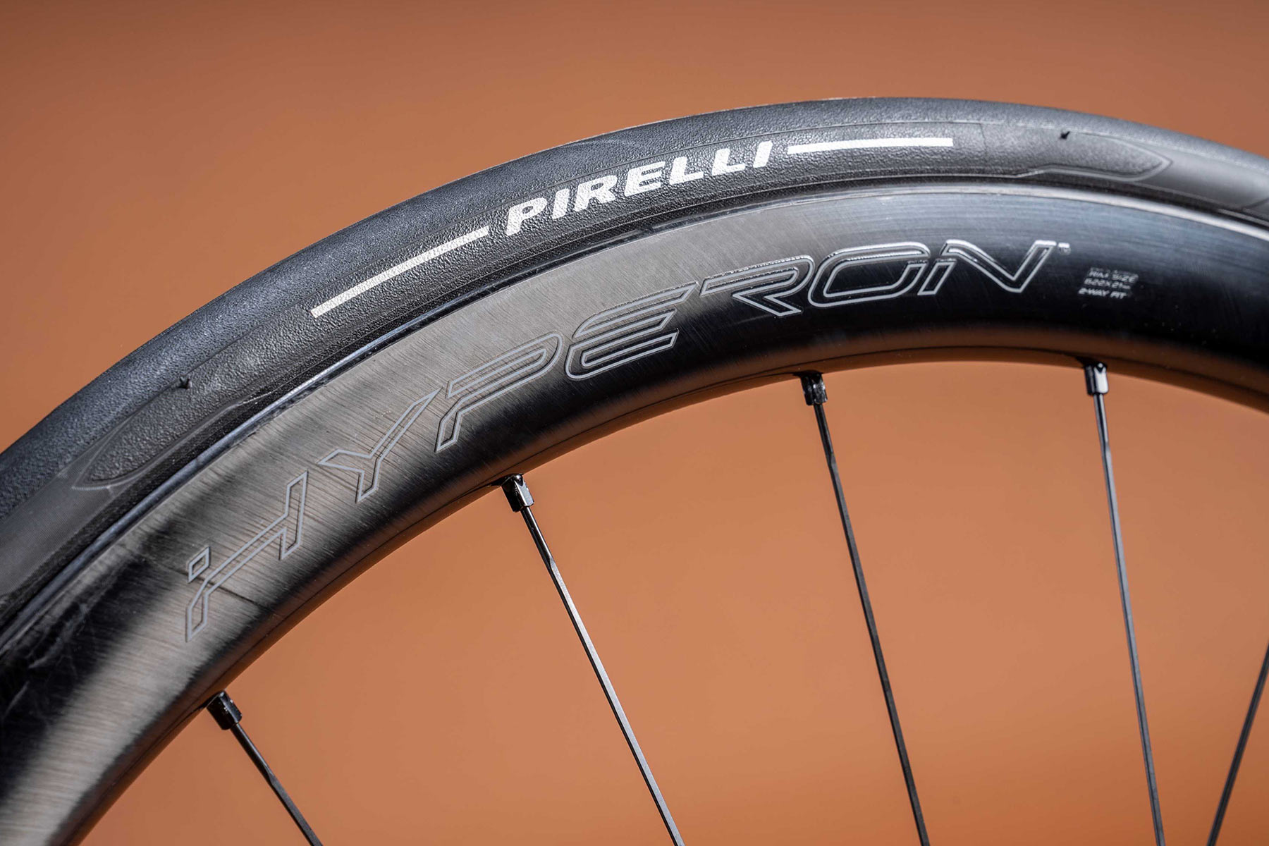 Campagnolo Hyperon lightweight carbon road bike wheels, rim detail