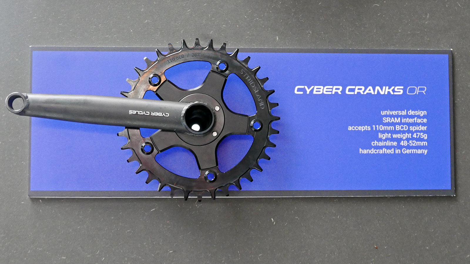 Cyber Cycles Cranks modern modular tubular steel bicycle cranksets, Cyber Cranks OR off-road