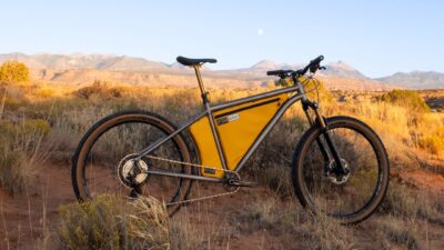Hayduke LVS! Esker Stretches Titanium Bikepacking Bike + MOLLE Rackwald