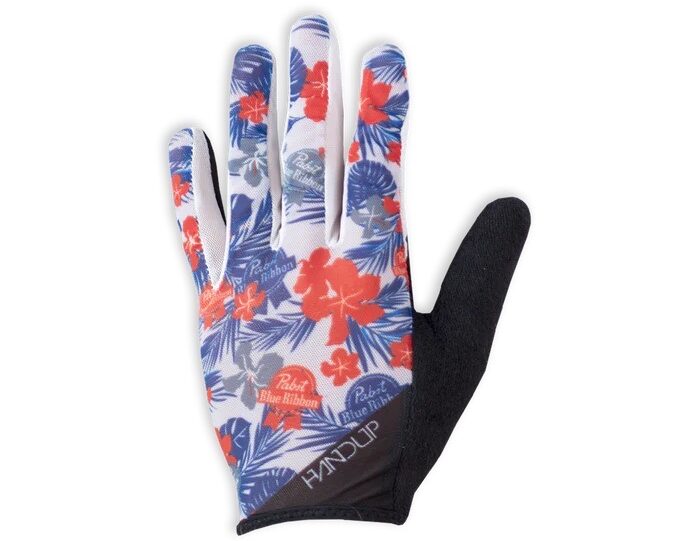 Handup x Pabst Collection Blue ribbon gloves top