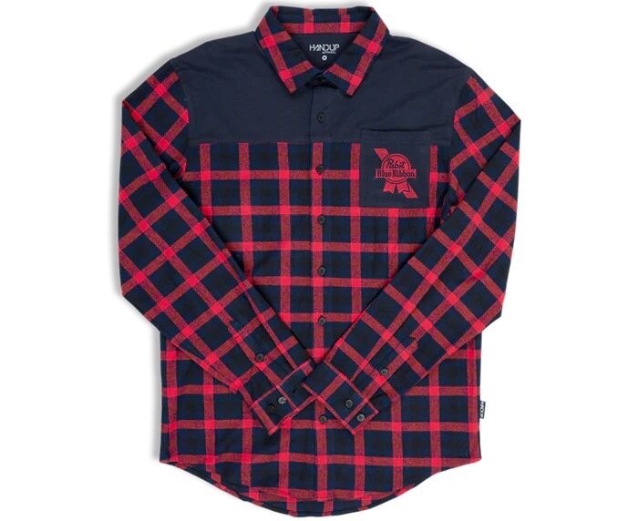 Handup x Pabst Collection flextop flannel front