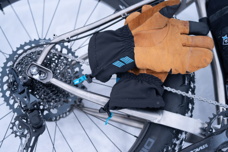 Otso Artodus Ti fat bike with gloves