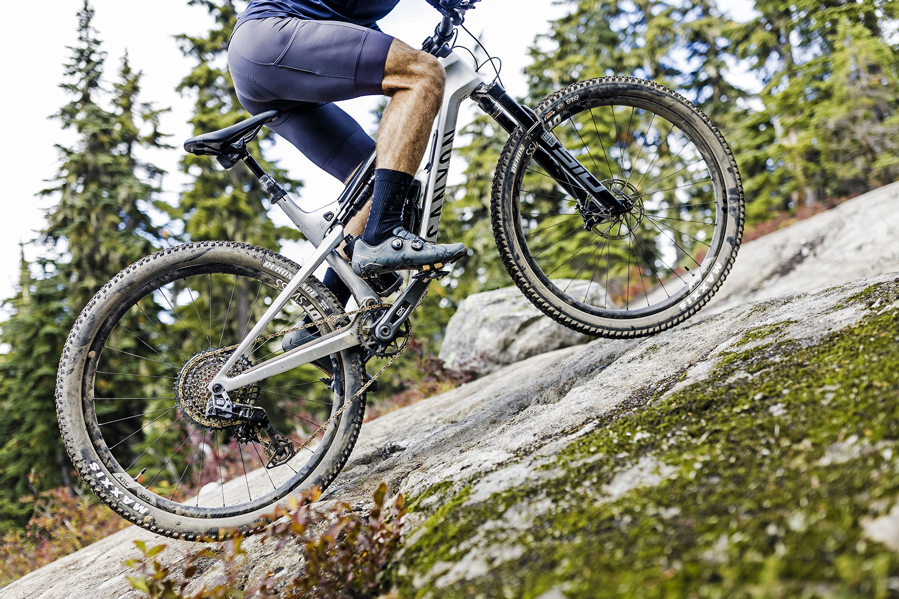 2023 Canyon Lux Trail carbon downcountry mountain bike, climbing
