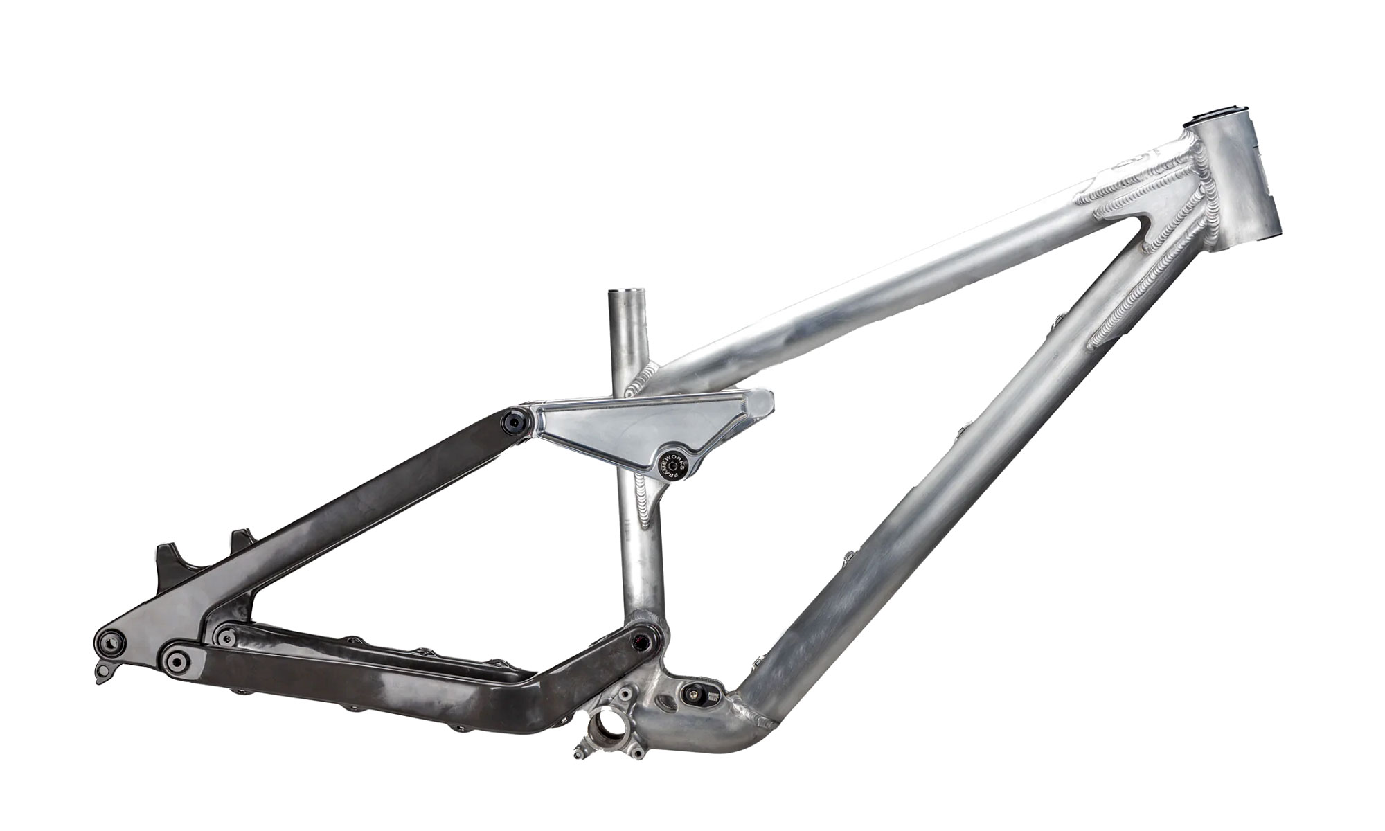 Frameworks DH bike frame, pre-order aluminum & carbon downhill bike project of Neko Mulally, frame ONLY