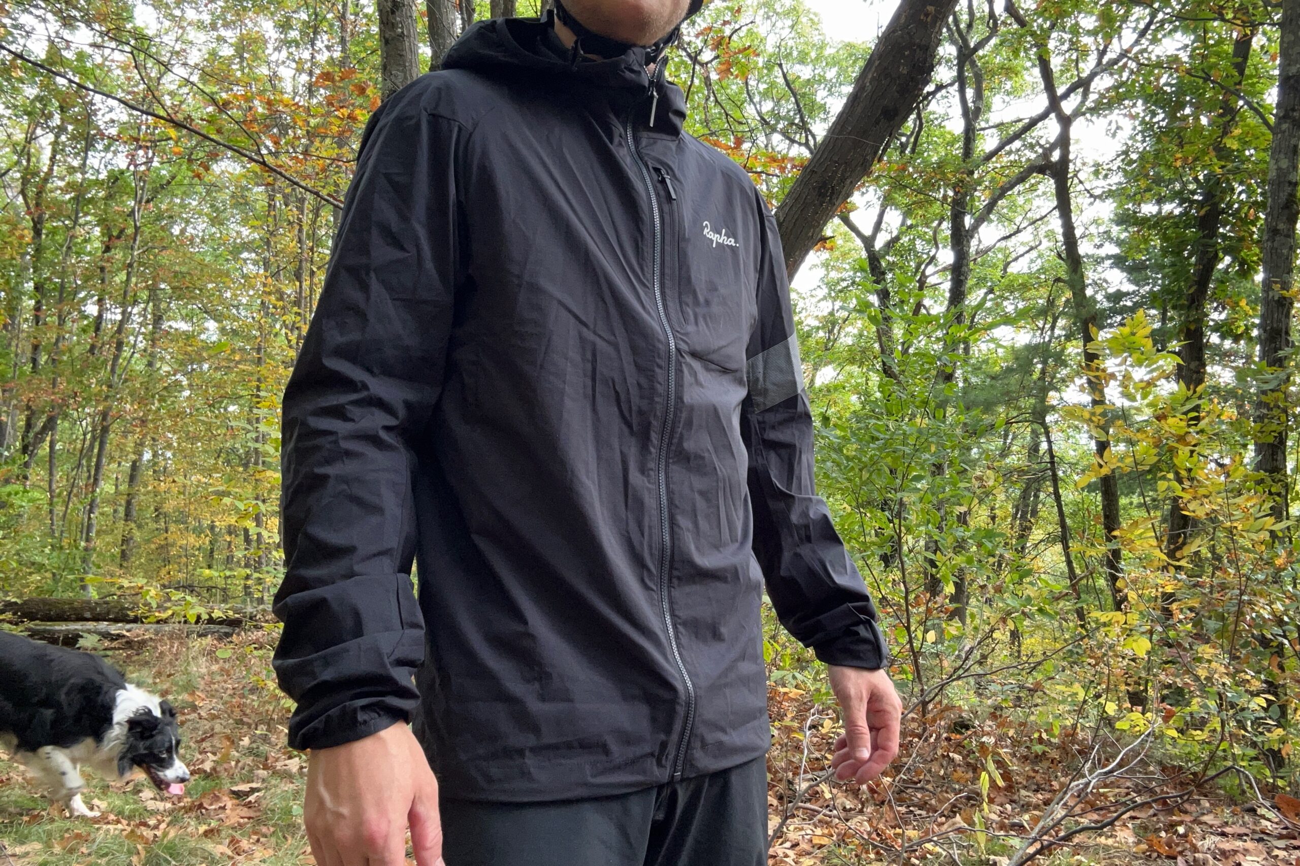 The Rapha Trail Lightweight Jacket is a good example of a wind jacket