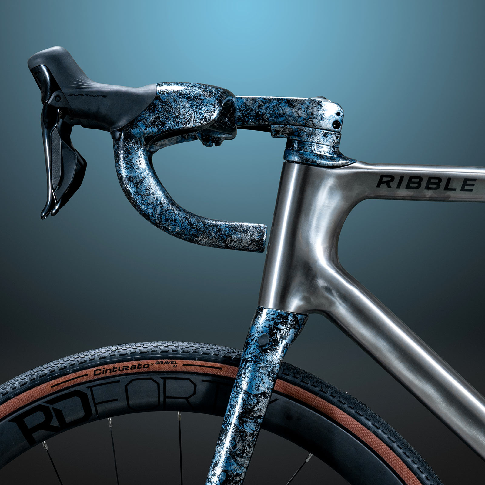 Ribble Allroad Ti Prototype, 3d-printed titanium aero all-road gravel bike, headtube detail